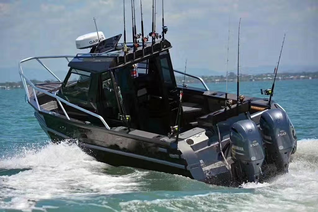 9.5米铝镁合金浮筒版垂钓艇海钓船具体先容20180615